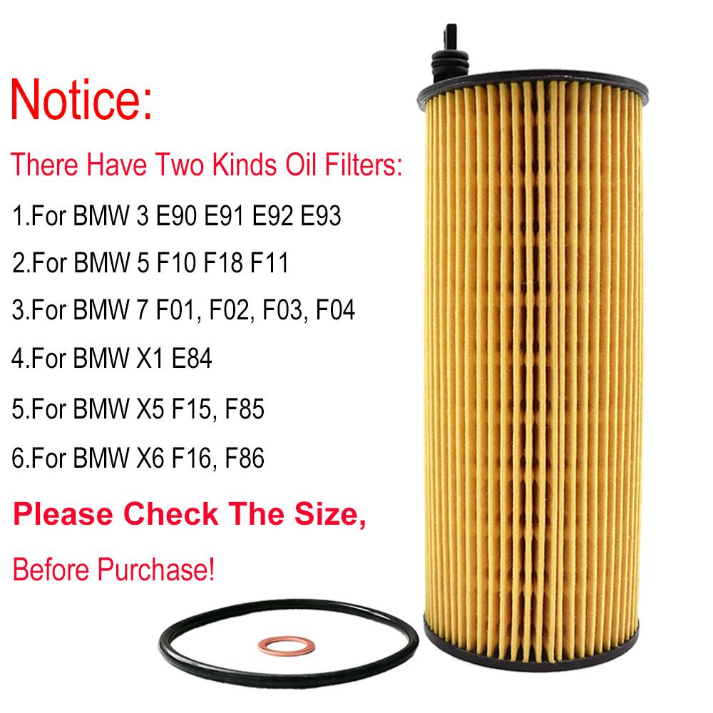 Fünf(5) Ölfilter 11427807177 für BMW 1 7 Serie X3 X6 E60 E70 E71 E72 E81 E82 E83 E87 E88 E90 E91 E93 F01 F02 F03 F10 F11