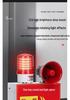 Industrial Fire Alarm System: Manual Emergency & Escape Alarm with One-Button Sound and Light for Factory Inspection.