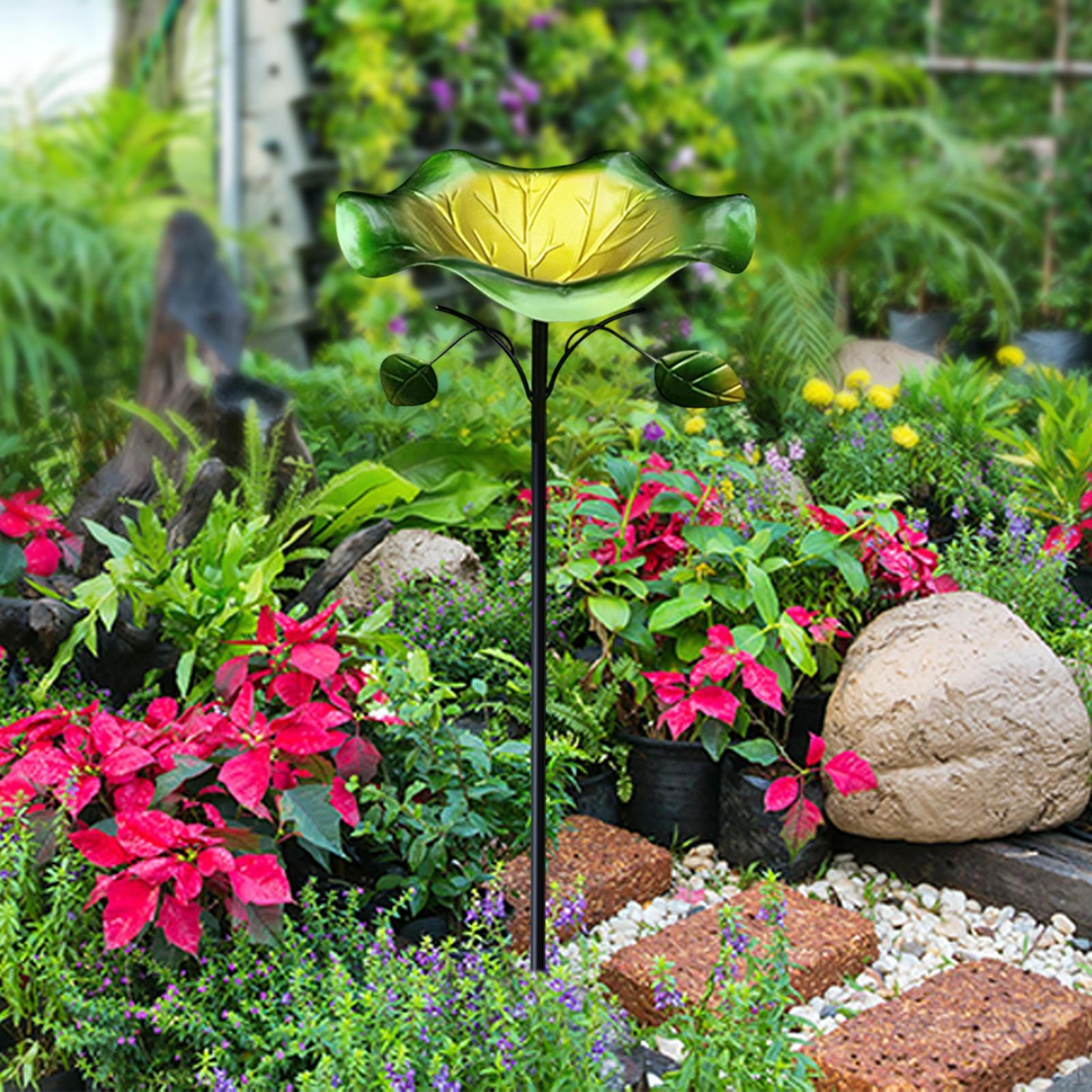 

Садовая ванна для птиц Поплавок для птиц Любители представляют декор, кормушку для патио и заднего двора 18.5cmx86cm