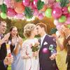 117Pcs Hawaii Tropical Balloon Garland Arch Kit Birthday Beach Summer Party Decor