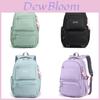 Nylon School Backpack For Teens With Multiple Compartments Waterproof Design For Students