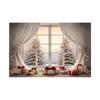 Indoor Window Sill Winter Snow Scene Children Shooting Background Cloth Background Wall Decoration Photo Cloth