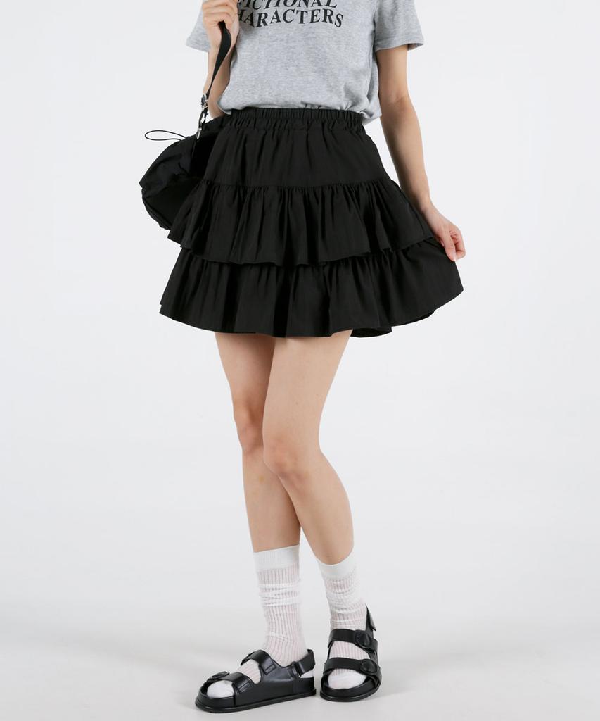 UMM 3-Tiered Inner Pants Elastic Skirt 2 Colors