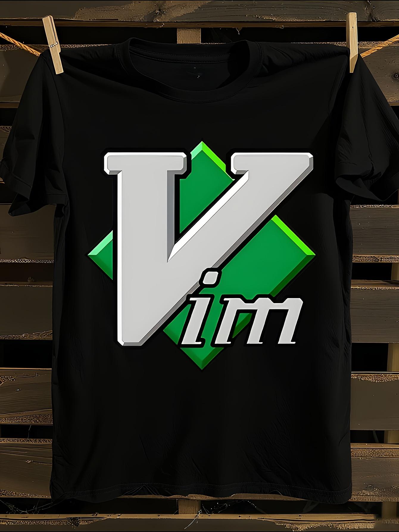 Футболка с текстом Linux Vim Text Editor XXXL