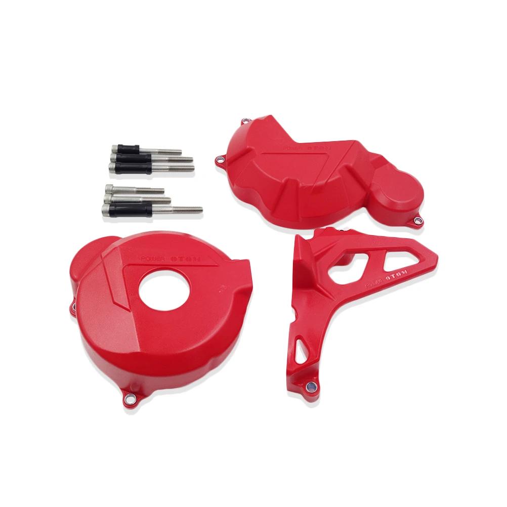 OTOM Motorcycle Clutch Cover Engine Protective Front Sprocket Cover Ignition Cover for ZONGSHEN CB250-F Engine AVANTIS KAYO BSE