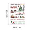 1PC Christmas Sticker for Candle Window Holiday Party Home Decoration