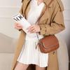 Genuine Leather Women's Crossbody Bag - High-End Small Round Shoulder Bag