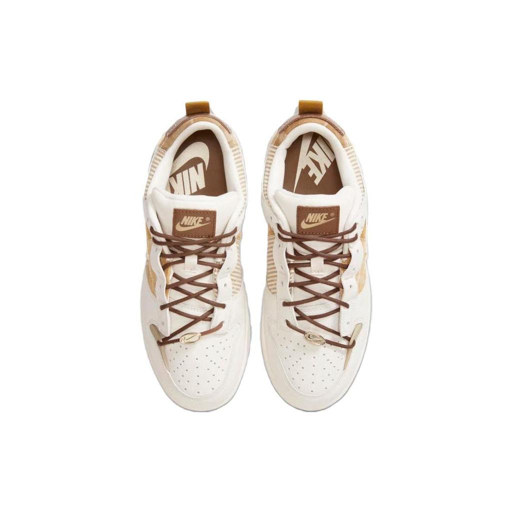 Nike Dunk Low Disrupt 2 Cacao Wow Plaid Women Sneakers Brown Phantom Sail-White FV3640-071