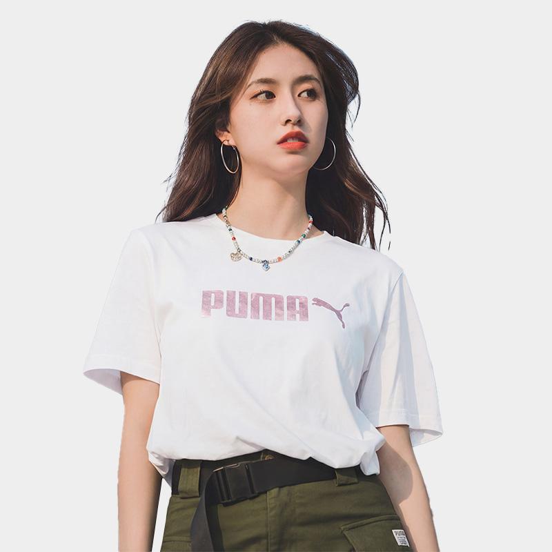 Puma Ess Round Neck Pullover Simple Short Sleeve Casual Versatile Sports T-Shirt Unisex Tops 697103-02