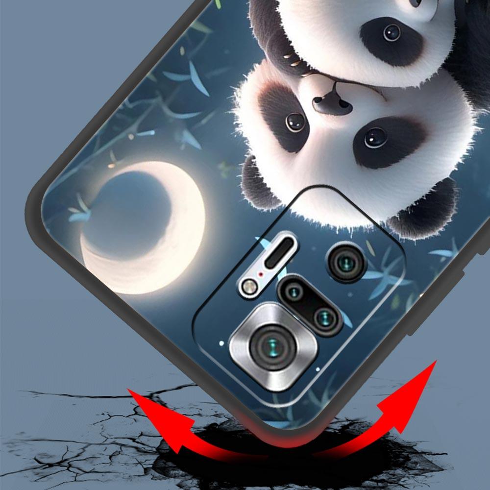 Baby Panda Phone Case Cover for Redmi 14C 10C Note 15 14 13 12 10 11 K40 Pro Plus 5G Shockproof Soft TPU Shell Fundas Capas Bag