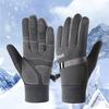 Lock Buckle Thick Cycling Gloves  Warm Outdoor Gloves Winter Cycling Gloves  Sports