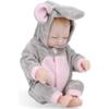 Mini Reborn Dolls Soft Silicone Realistic Closing Eyes Baby Doll Gift for Kids Adults