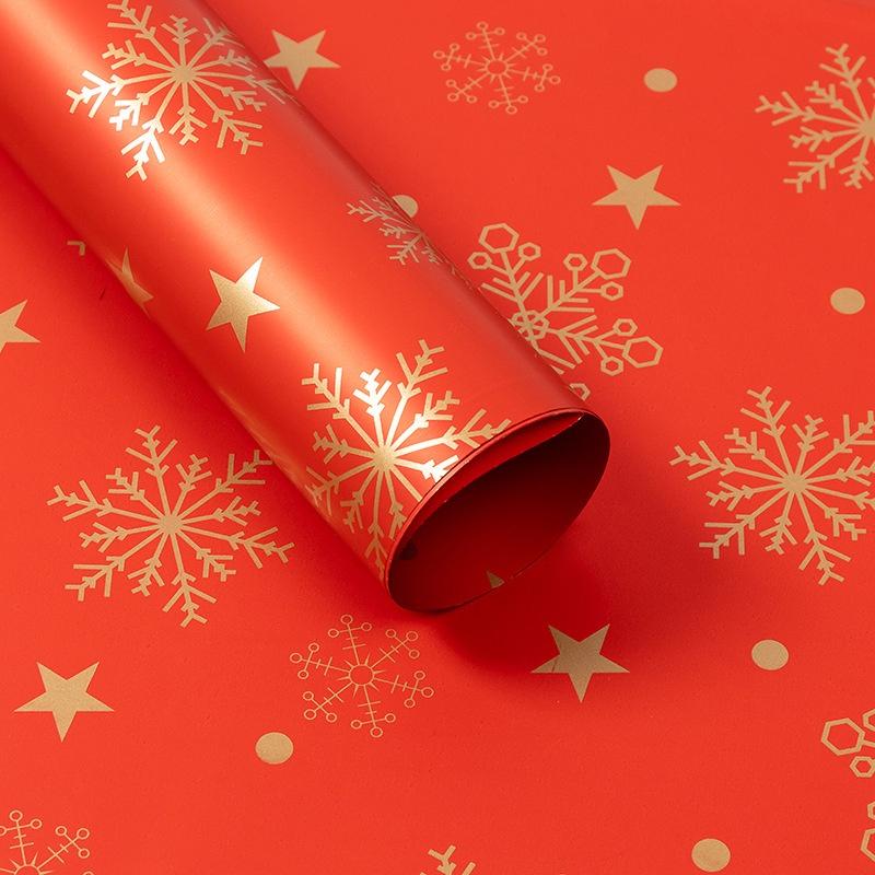 5ks Vánoční voděodolný balicí papír Sváteční večírek Štědrý večer Valentýn Kytice Dárkové balení Dekorace