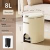 ABXTAO Oval Double-Opening Bathroom Trash Can