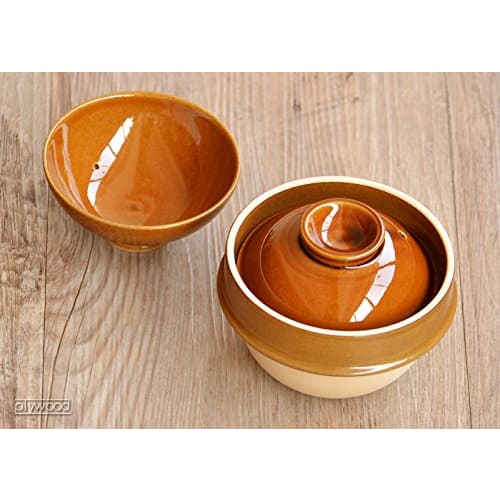 Kamacco Mashiko Small Earthenware Pot with Candy Glaze / 1 Cup Capacity