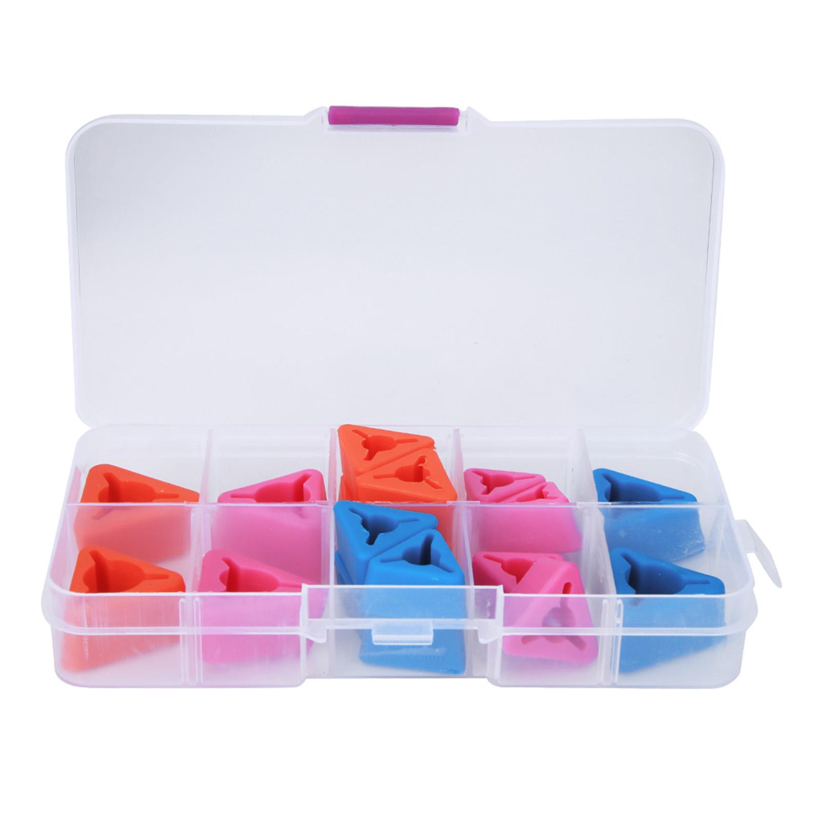 

Треугольные наконечники для спиц Силиконовые защитные приспособления для вязания Швейные аксессуары