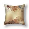45x45cm Nordic Ins Abstract Gold Blue Marble Print Cushion Cover Sofa Office Seat Lumbar Pillow Cover Home Decoration