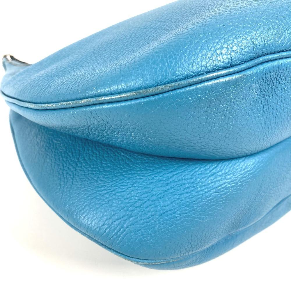 HERMES Gao Bag Shoulder Bag Shoulder Bag Togo Blue gene blue/SilverHardware