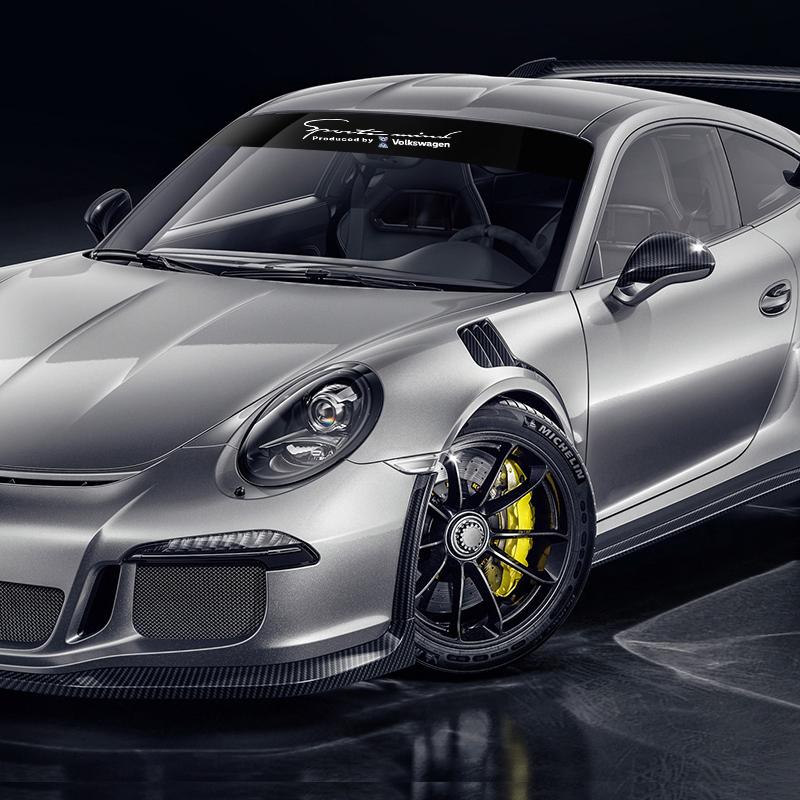 Auto Front Windshield Stickers Reflective Car Tuning Vinyl Decal 3D Stickers For Volkswagen Golf-5 6 7 Lavida Polo Tiguan Passat