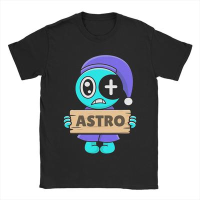 Dandys World Astro Tshirt Men's Cotton Clothes Funny  Crewneck Short Sleeve