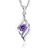 925 Sterlingsilber Engelsfeder Halskette, Schmuck im koreanischen und europäischen Stil, Kristallgeschenke, Weihnachten.