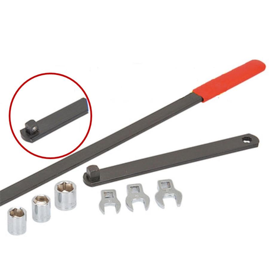 

8PCS Heavy Wrench Serpentine Belt Tension Service Tool Kit Automotive Repair Socket Set