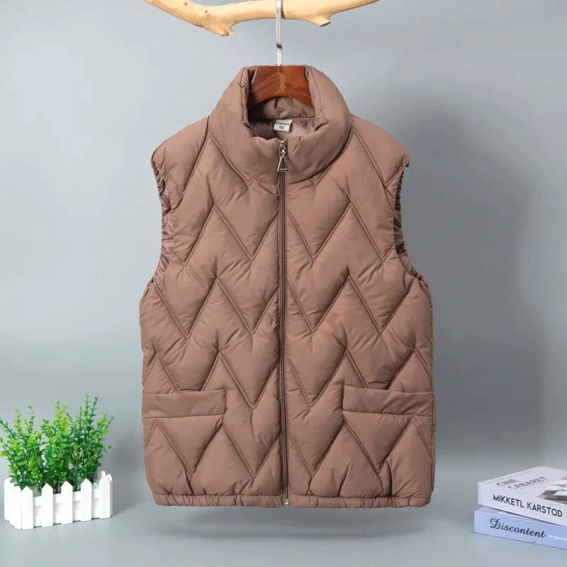 

Сверхлегкий пуховый жилет женский однобортный без рукавов женский жилет из утиного пуха дутый с перьевым наполнителем теплая куртка жилет кардиган модные пальто XXXXL