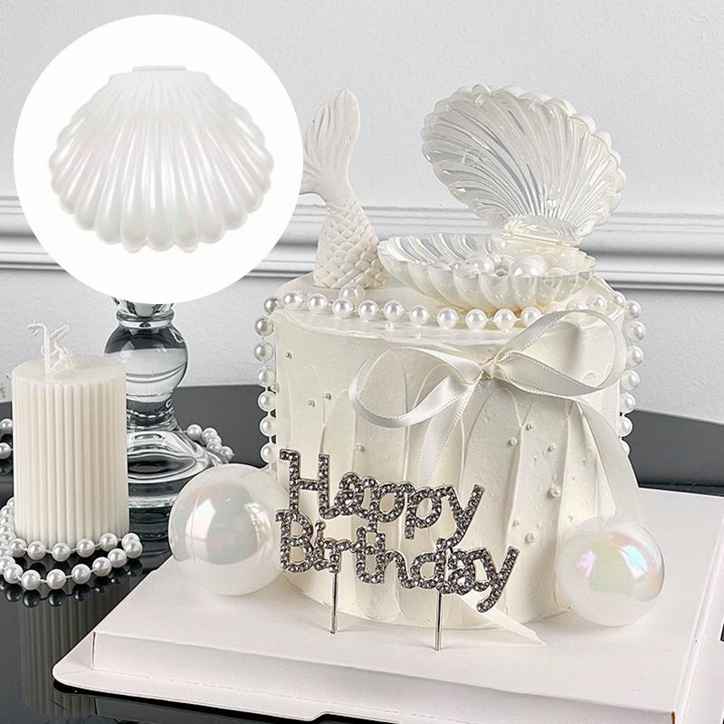 1Pc Waterproof And Moisture Resistant Wedding Shell Ornament Theme Ornament Shell Candy Box Party Snack Container Home Decoration