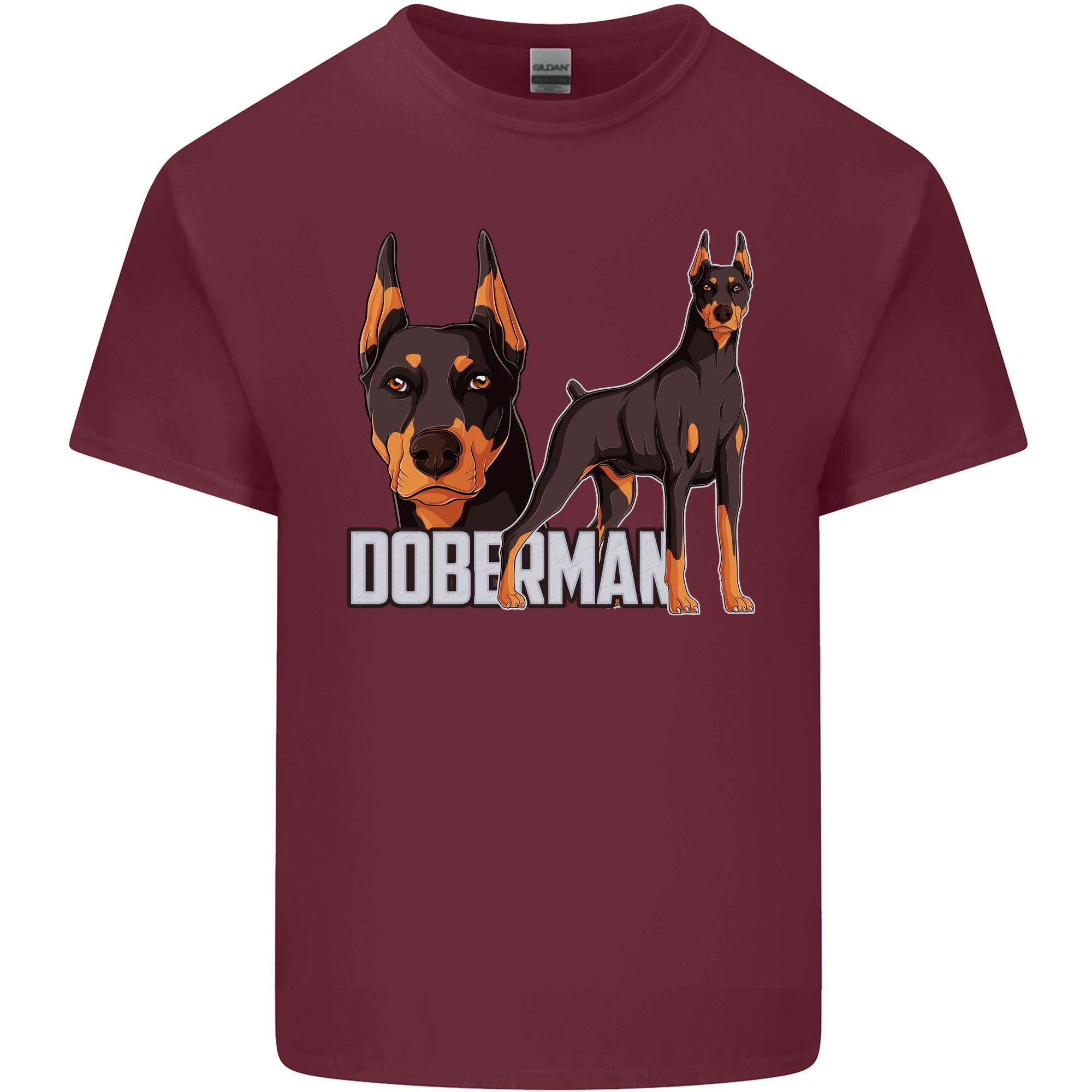 A DoberUnisex Illustration Dog Unisexs Light Cotton TShirt S