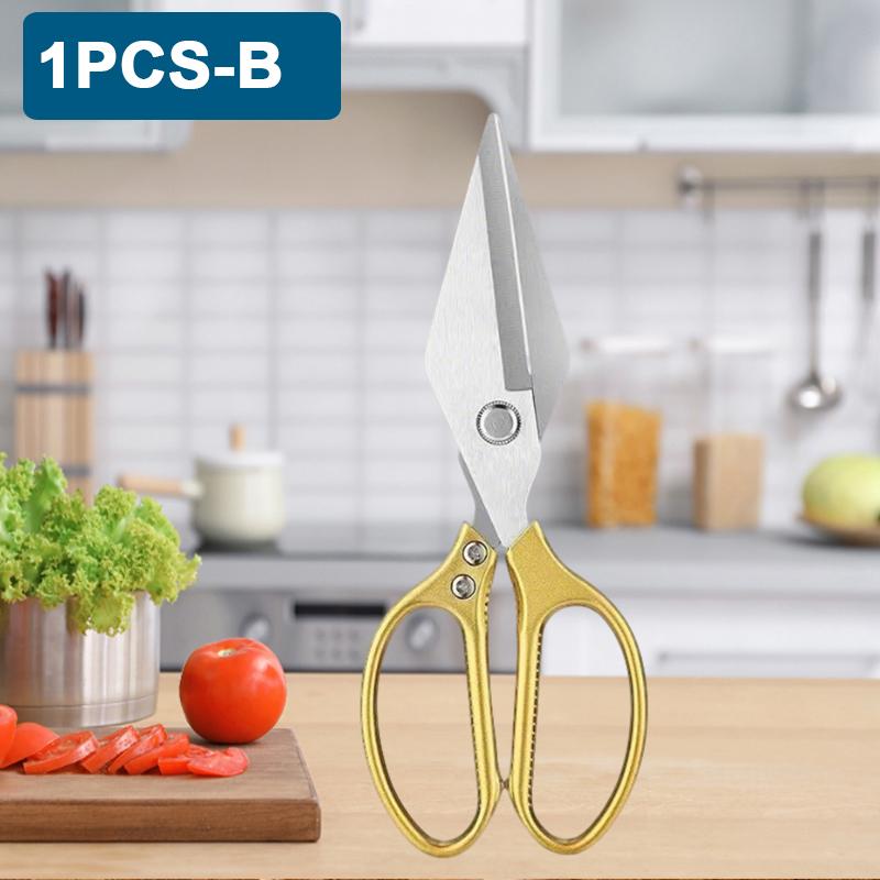 Stainless Steel Kitchen Scissors Professional Poultry Shears for Bone Meat Chicken Vegetables Scissors Multipurpose BBQ Scissors