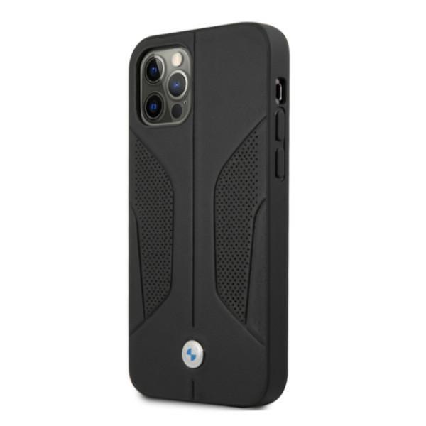 Etui Bmw Bmhcp12Lrscsk Iphone 12 Pro Max6,7 Czarny/Black Hardcase Leather Perforate Sides