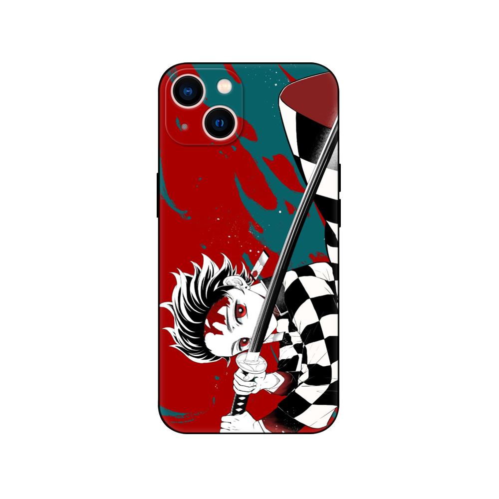 Black Tpu Case For Samsung Galaxy M53 M13 M62 A12 A22 A32 A42 A52 A72 4g 5g A20S Back Cover Demon Slayer Kimetsu Anime