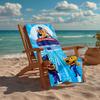 Ultra-Soft Beach Towel with Sheriff Labrador Theme,Ideal for Pool - Camping, Diving - Perfect Travel Essential, Vibrant Beach Towel.
