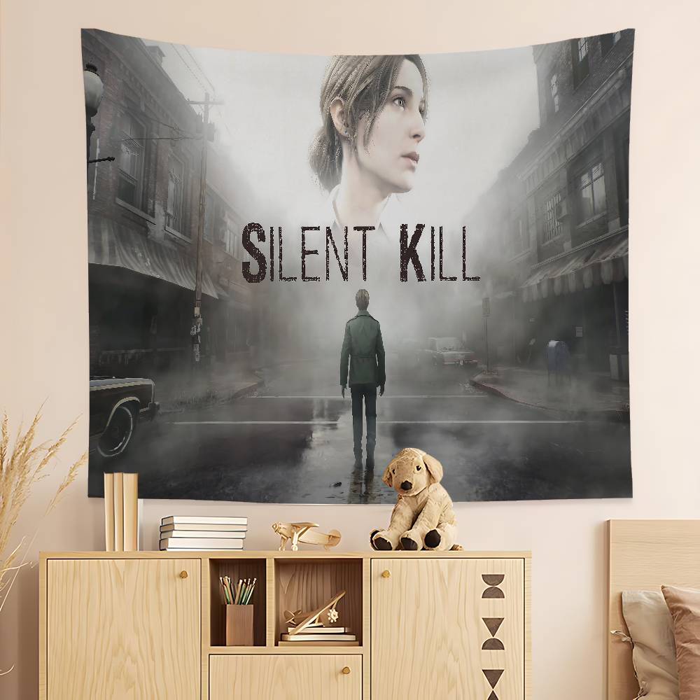 SSilentS Hill Game Hanging Bohemian Tapestry Hanging Tarot Hippie Wall Rugs Dorm Japanese Tapestry