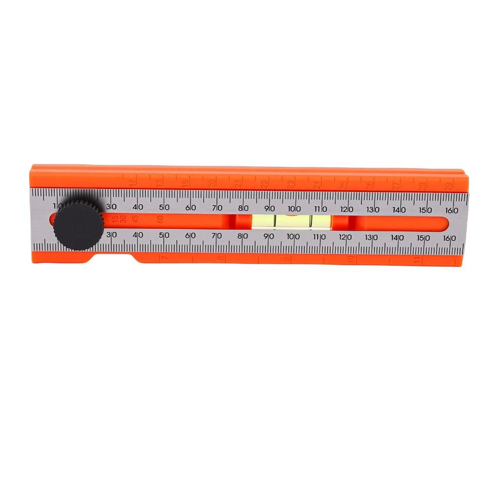 Level Gauge Multi-Angle Ruler Adjustable Positioning Marking Protractor  For Woodworking
