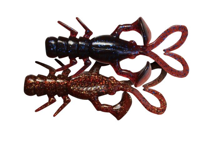 Leurre Souple Jackall Baby Dragon Salt 2 Pouces - Flocon Rouge Or - Pêche Mer
