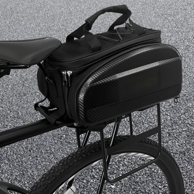 Durability Bike Carriers with Multiple Pockets Expandable Storage Cycling Gear for Mountain and Road Bikes