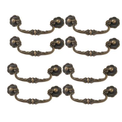 Elegant Traditional Chinese Design Bronze Drawer Handles with 86mm Hole Center for Smooth Hold In Multiple Home Lodgings