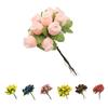 1 bukett kunstig blomst 12 rosehoder DIY Craft Home Party Bryllupsdekor