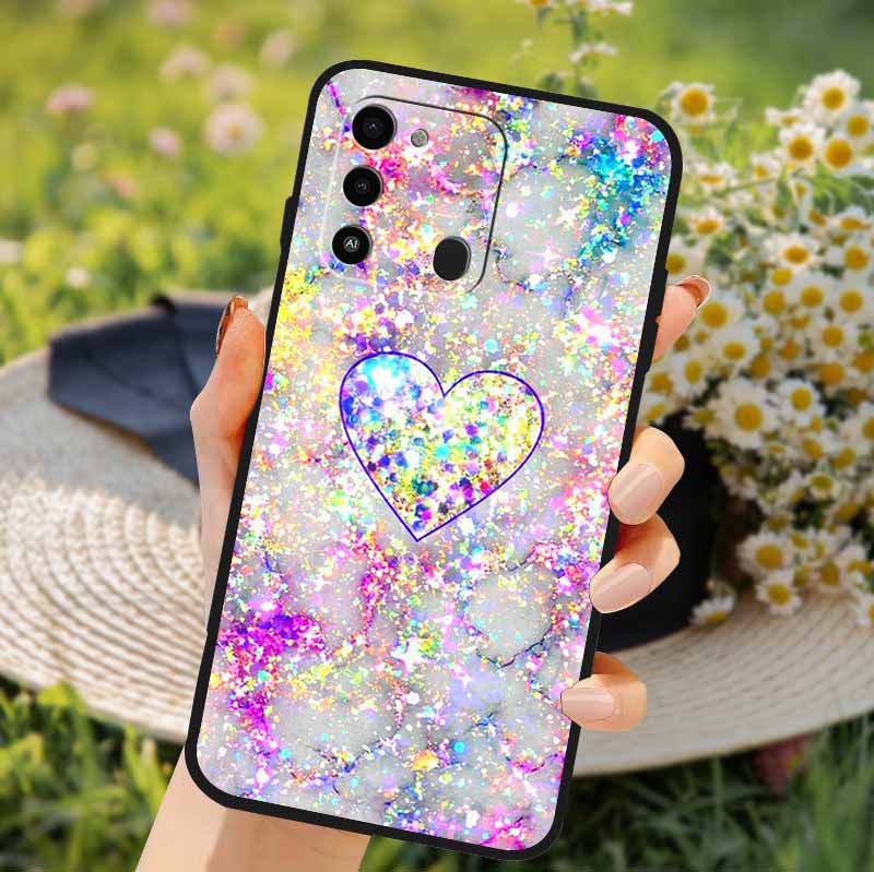 For Tecno Spark GO 2022 Case 2024 Cat Cartoon Soft TPU Silicone Phone Case For Tecno Spark 8C Cover Protective Spark8C KG5k KG5j
