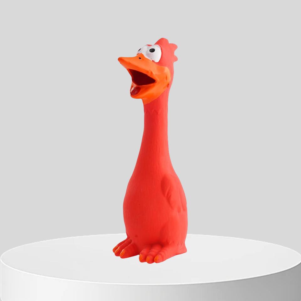 Rot/Blau/Schwarz Niedliches Hund Quietschspielzeug Latex Hühnerform Langlebig zum Kauen für kleine bis mittelgroße Rassen Interaktives Haustierbedarf