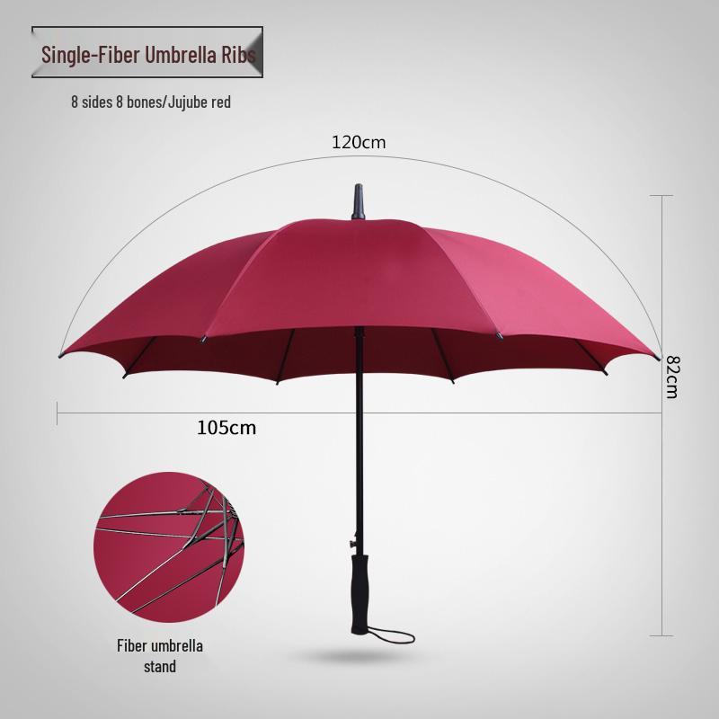 16-Rib Windproof Rainbow Umbrella - Long Handle, Sun & Rain Protection, Perfect for Business & Logo Advertising
