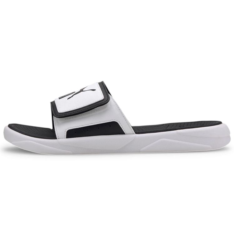 Puma Royalcat Comfort Slides Bílé Unisexové Tenisky Černé 372280-02