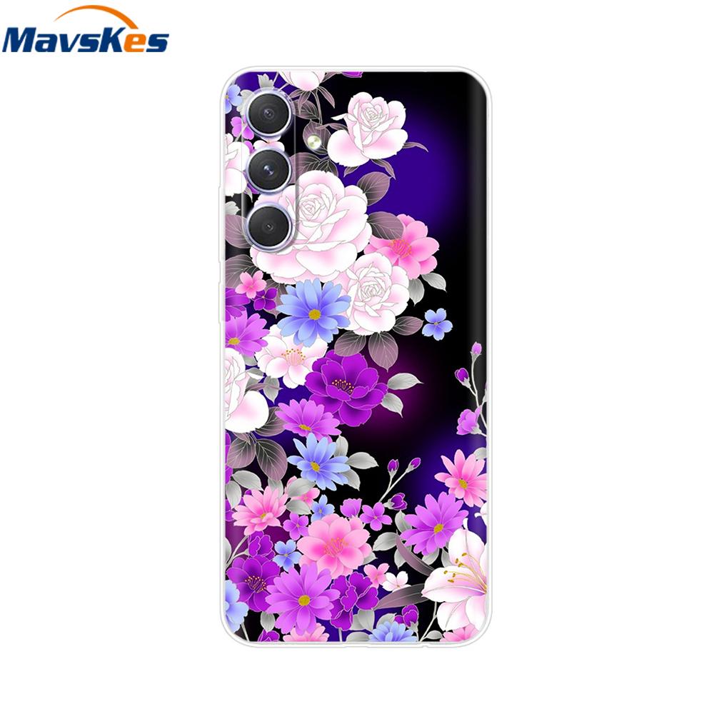 Shockproof Clear Silicone Soft Phone Back Case For Samsung Galaxy A55 5G SM-A556V A 55 Cases Cover Coque Shell Bags Mask Fundas
