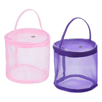 1/2 Stück Garnaufbewahrungstasche Tragbare Häkel-Stricktasche Hülle Garnknäuelhalter Netzkorb Organizer Häkeltasche zum Nähen