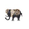Black Gold Retro Elephant Brooch Set Shiny Rhinestone Inlaid Exquisite Craft for Women Hat Bag Decoration Jewelry Gift