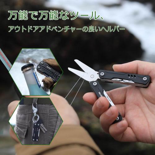 NexTool Mini Sailor Scissor Multi-Tool, 10 in 1 Multifunction Pliers with Knife, Screwdriver, Can Opener, Scissors, and SIM Card Pin Removal. Durable,