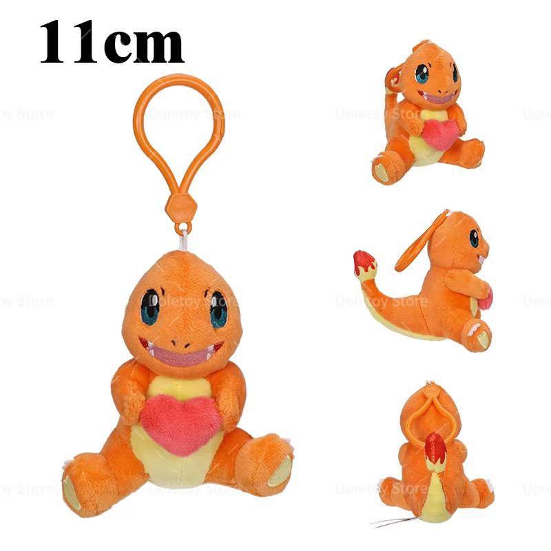 32 Styles Original Pokemon Plush Keychain Pikachu Bulbasaur Gengar Mimikyu Plusle Minun Cute And Charming Backpack Pendant Keyring Present