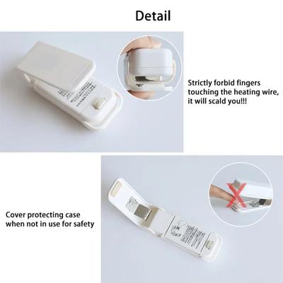 Mini Sealing Machine Portable Food Sealing Machine Handheld Vacuum Sealing Machine Heat Seal Tool for Plastic Bags Snack Bags