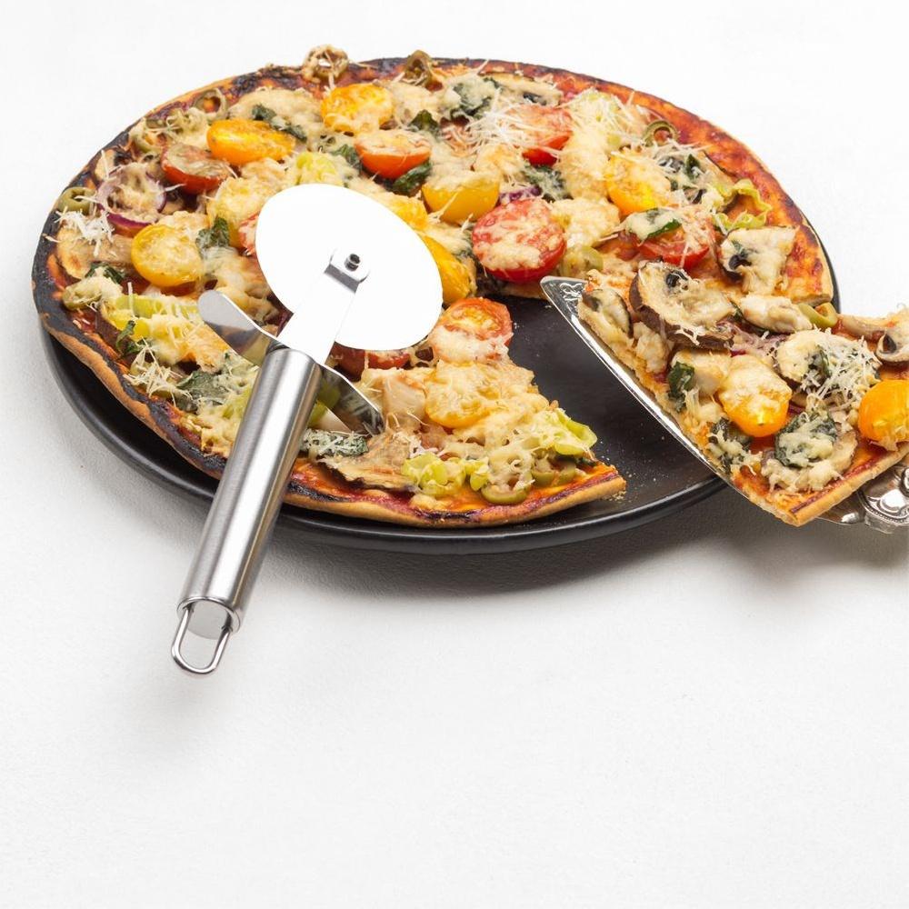 Steel round pizza cutter 20.5 cm